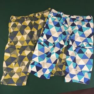 H&M cargo shorts 2 pairs 13/14Y and 14Y